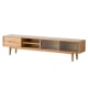 Solidwood Bailey TV Stand, 180x32x42CM, Oak