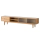 Solidwood Bailey TV Stand, 180x32x42CM, Oak