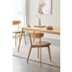 Solidwood Fuji Dining Chair, Oak, Set of 2