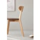 Solidwood Fuji Dining Chair, Oak, Set of 2
