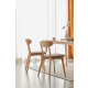 Solidwood Fuji Dining Chair, Oak, Set of 2