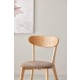 Solidwood Fuji Dining Chair, Oak, Set of 2