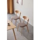 Solidwood Fuji Dining Chair, Oak, Set of 2