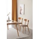 Solidwood Fuji Dining Chair Set of 2, 44x46CM, Oak