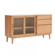 Solidwood Bailey Sideboard, 125x40x81CM, Oak