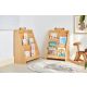 Solidwood Ayla Bear Styling Bookshelf of Five-tier, 60x33CM, Beech