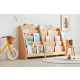 Solidwood Ayla Bear Styling Bookshelf of Five-tier, 78x33CM, Beech