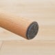 Solidwood Milan Stool with Cushion, Beech & Brown