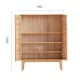 Solidwood Bailey Shoe Cabinet, 80x35x100cm, Oak