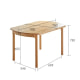 Solidwood Norway Folding Dining Table, Round, 110x75cm, Oak