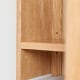 Solidwood Pittsburgh Corner Bookcase, 40x40x180cm, Oak