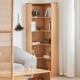 Solidwood Pittsburgh Corner Bookcase, 55x55x180cm, Oak