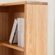 Solidwood Pittsburgh Corner Bookcase, 55x55x180cm, Oak