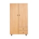 Solidwood Ayla Wardrobe, 100x52x180cm, Beech