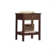 Solidwood Kano Bedside Table, 38x35x47cm, Walnut