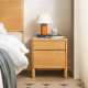 Solidwood Wind Bedside Table, 40x36x45cm, Oak