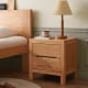 Solidwood Edinburgh Bedside Table, 47x37x50cm, Oak