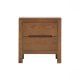 Solidwood Edinburgh Bedside Table, 47x37x50cm, Walnut