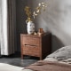 Solidwood Edinburgh Bedside Table, 47x37x50cm, Walnut