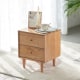 Solidwood Fuji Bedside Table, 40x35x48cm, Oak