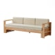 Solidwood Kano Sofa Bed with armrest, 216x68.7x69.5cm, Oak & Beige