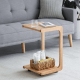 Solidwood Bailey Side Table with Wheels