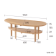 Solidwood Santa Rosa Arc Coffee Table