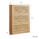 Solidwood Calamo Rattan Shoe Cabinet 88cm