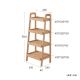 Solidwood Fuji Shelving Unit 4-Tier