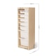 Solidwood Mio Kids Toy Storage Combination with 7 Boxes