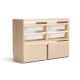 Solidwood Mio Kids Toy Storage Combination with 2 Drawers and 4 Boxes