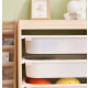 Solidwood Mio Kids Bookshelf + Toy Storage Combination, Set of 2