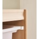 Solidwood Mio Kids Bookshelf + Toy Storage Combination, Set of 2