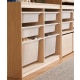 Solidwood Mio Kids Bookshelf + Toy Storage Combination, Set of 3