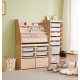 Solidwood Mio Kids Bookshelf + Toy Storage Combination with 2 Drawers, Set of 3