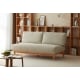 Solidwood Amber Sofa, 150cm, Beige & Natural