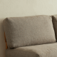 Solidwood Amber Sofa, 150cm, Grey & Natural