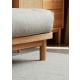 Solidwood Amber Sofa, 170cm, Grey & Natural