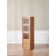 Solidwood Amber 3-Tier Storage Cabinet with 2 Drawers