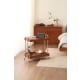 Solidwood Timeless Storage Trolley with Glass Top Shelf