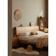 Solidwood Bailey Small Queen Bed Frame, High Profile, Oak