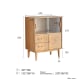 Solidwood Bailey Sideboard, 65x40x85CM, Oak