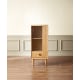 Solidwood Danya 2-Tier Storage Cabinet with Drawer