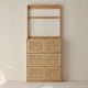 Solidwood Calamo Shoe Storage Cabinet, 68x18x111cm