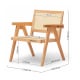 Solidwood Norway Rattan Armchair, Natural