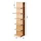 Solidwood Fuji 6-Tier Bookshelf