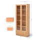 Solidwood Santa Rosa Bookcase with Doors, 185cm