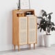 Solidwood Fuji Shoe Storage Cabinet, Tall