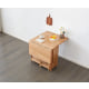 Solidwood Kano Foldable Dining Table with 2 shelves