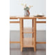 Solidwood Kano Foldable Dining Table with 2 shelves